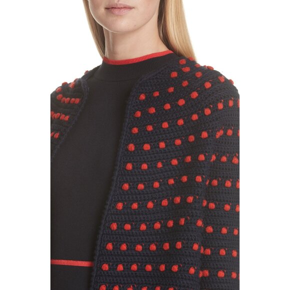 ⭐ NWT Lela Rose Crochet Dot Cardigan Sweater XS Collection ($2490) - Picture 3 of 7